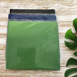 Mikrofiberklude grn 28X30cm i klar folie