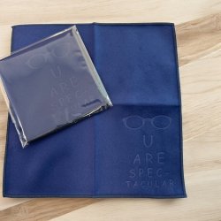 Mikrofiberklud Suede i navy 20X20cm