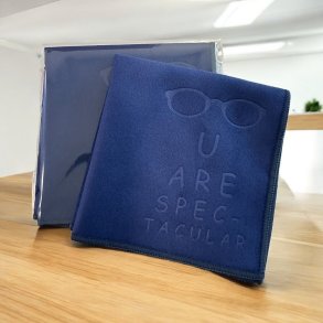 Mikrofiberklud Suede i navy 20X20cm