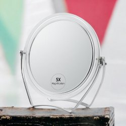 Rejsespejl med X1/X5 forstrrelse - 12,8cm