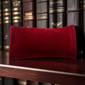 Klap etui lys bordeaux velour