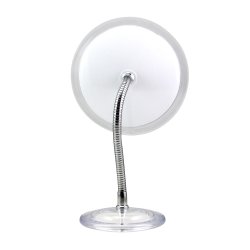 Spejl p justerbar metalfod med X5 forstrrelse - 17cm