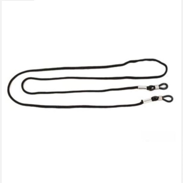 Brillesnore i sort nylon, 12stk./ps.